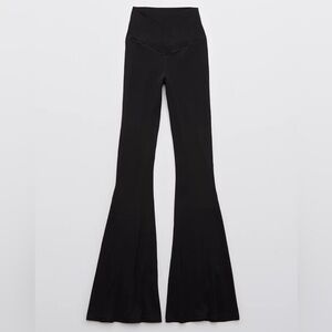 black flare leggings